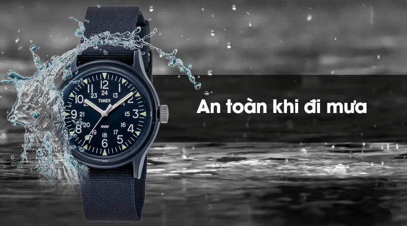 Đồng hồ nam/nữ TimeX TW2R13900 có hệ số chống nước 3 ATM