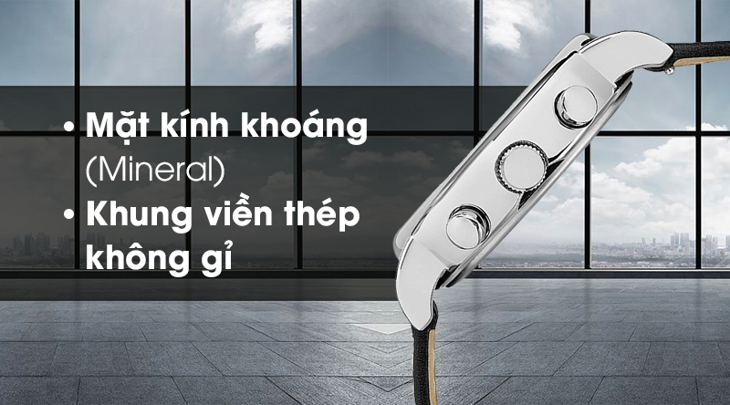 Đồng hồ nam TimeX TWG019300 có mặt kính cứng cáp, khung viền chống oxi hóa Đồng hồ nam TimeX TWG019300 có mặt kính cứng cáp, khung viền chống oxi hóa