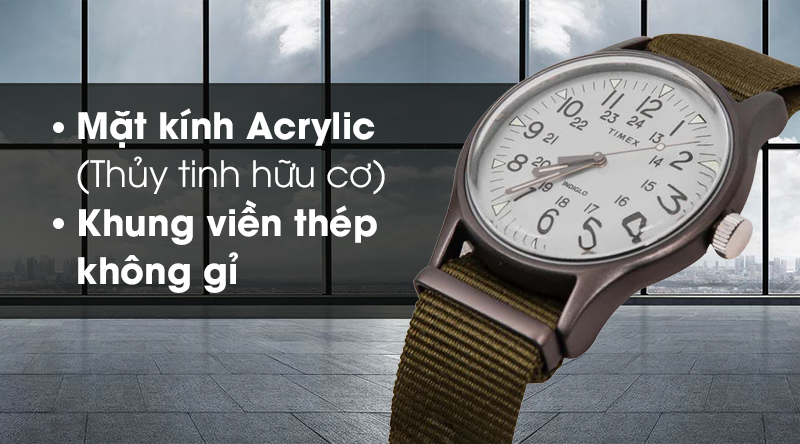 Đồng hồ nam/nữ TimeX TW2R37600 có mặt kính trong suốt, khung viền chắc chắn Đồng hồ nam/nữ TimeX TW2R37600 có mặt kính trong suốt, khung viền chắc chắn