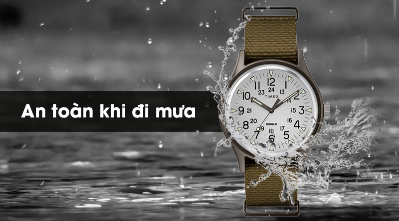 Đồng hồ nam/nữ TimeX TW2R37600 có hệ số chống nước 3 ATM Đồng hồ nam/nữ TimeX TW2R37600 có hệ số chống nước 3 ATM