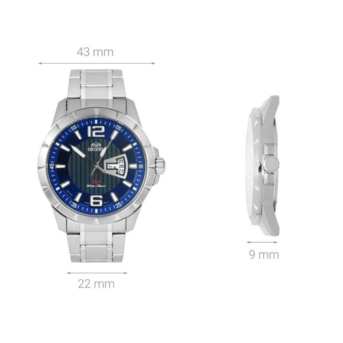 Đồng hồ ORIENT 43 mm Nam FUG1X004D9 Màu Bạc