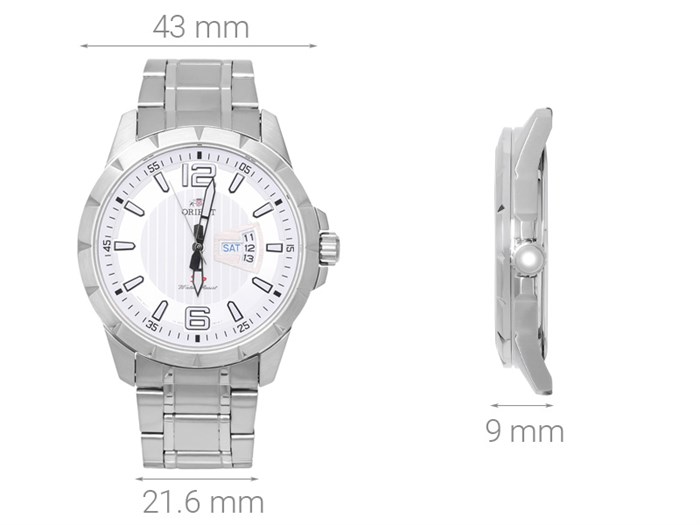Đồng hồ ORIENT 43 mm Nam FUG1X005W9