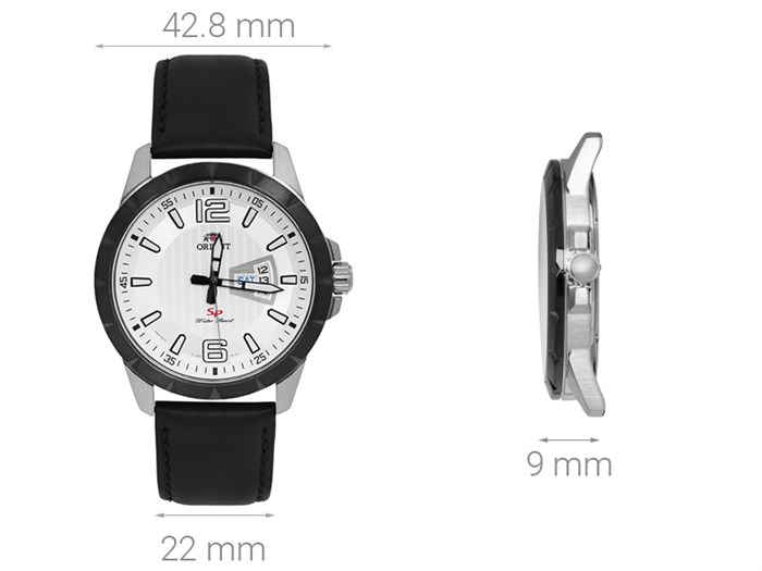 Đồng hồ ORIENT 42.8 mm Nam FUG1X003W9 Màu Đen