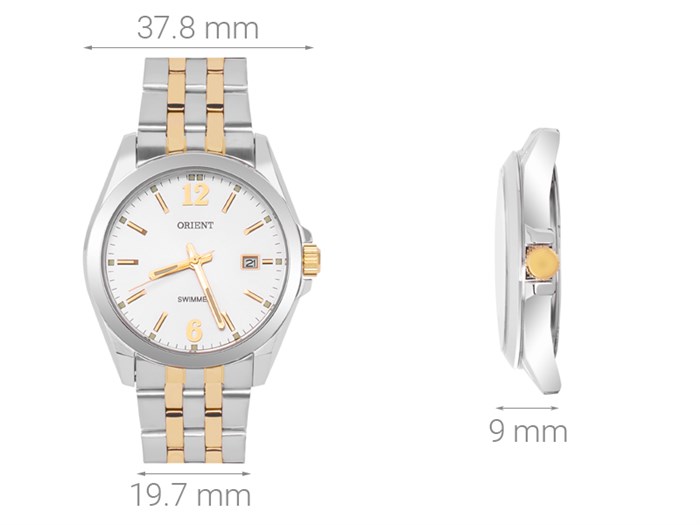 Đồng hồ ORIENT 37.8 mm Nam SUND6002W0 Màu Bạc