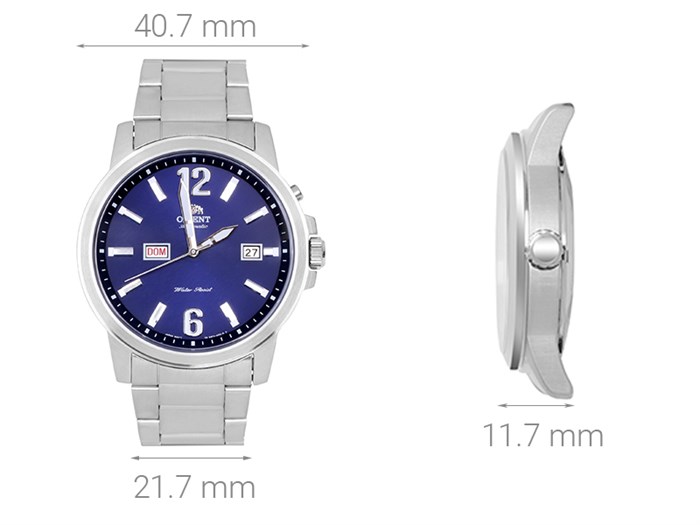 Đồng hồ Nam Orient FEM7J007D9 - Cơ tự động Màu Bạc