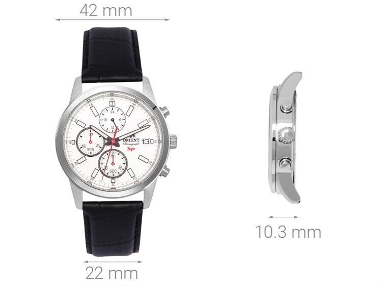 Đồng hồ ORIENT 42 mm Nam FKU00006W0 Màu Đen