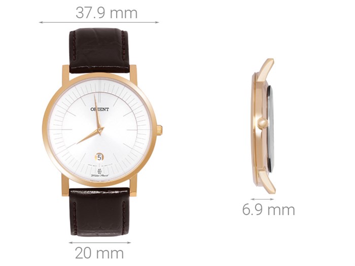 Đồng hồ ORIENT 37.9 mm Nam FGW01008W0 Màu Nâu