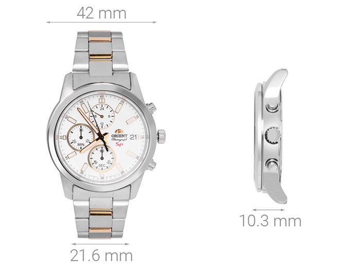 Đồng hồ ORIENT 42 mm Nam FKU00001W0 Màu Bạc