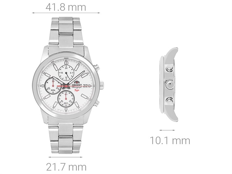 Đồng hồ ORIENT 41.8 mm Nam FKU00003W0 Màu Bạc