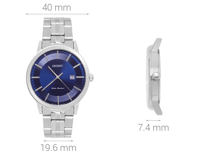 Đồng hồ ORIENT 40 mm Nam FUNG8003D0 Màu Bạc