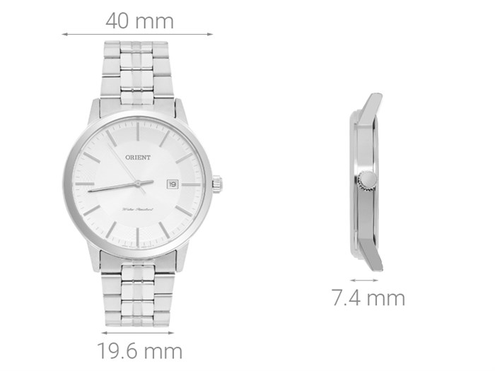 Đồng hồ ORIENT 40 mm Nam FUNG8003W0 Màu Bạc