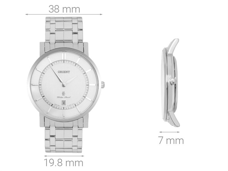 Đồng hồ ORIENT 38 mm Nam FGW01006W0 Màu Bạc