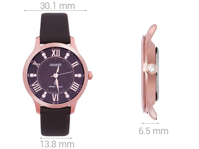Đồng hồ ORIENT 30.1 mm Nữ FUB9B001T0 Màu Nâu