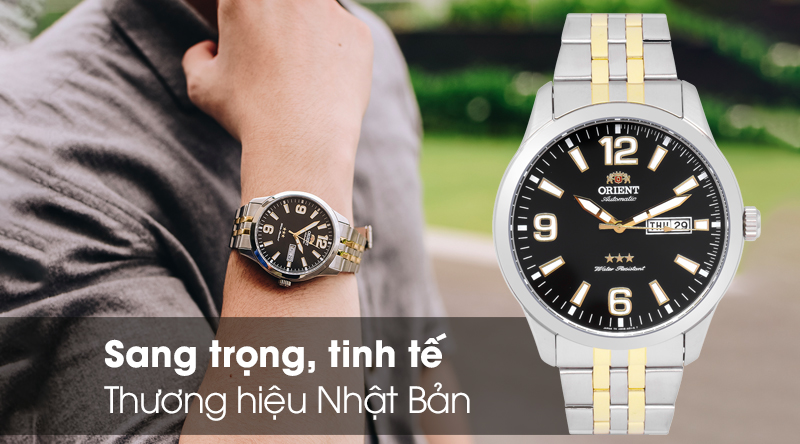 Đồng hồ Nam Orient SAB0B005BB - Cơ tự động có thiết kế tinh tế