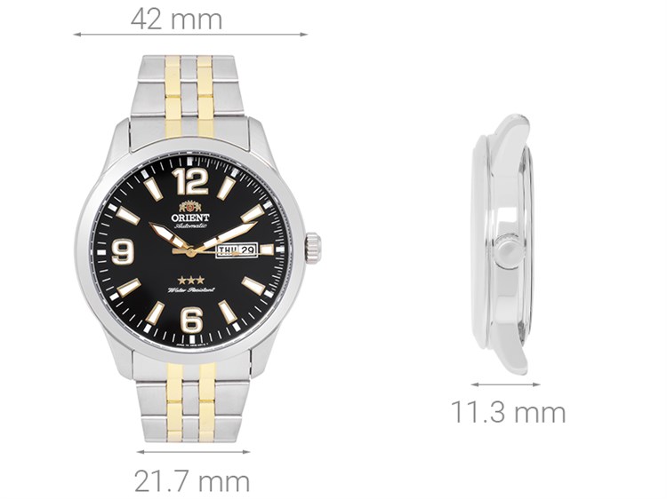 Đồng hồ Nam Orient SAB0B005BB - Cơ tự động Màu Bạc