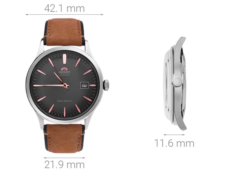 Đồng hồ ORIENT 42.1 mm Nam FAC08003A0 Màu Nâu