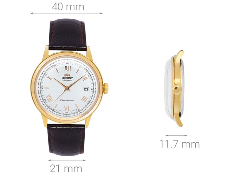 Đồng hồ ORIENT Bambino 40 mm Nam FAC00007W0 Màu Nâu