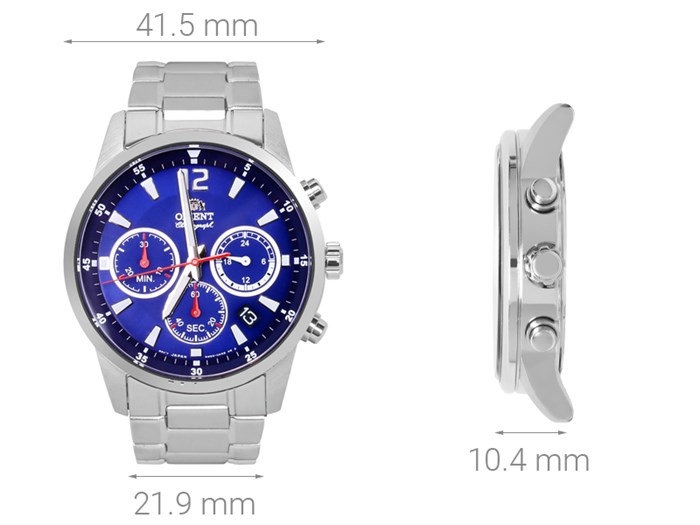 Đồng hồ ORIENT 41.5 mm Nam RA-KV0002L10B Màu Bạc