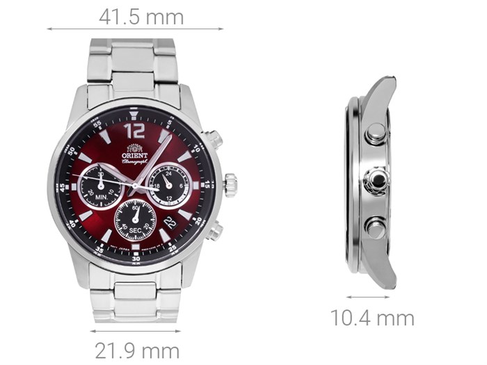 Đồng hồ ORIENT 41.5 mm Nam RA-KV0004R10B Màu Bạc