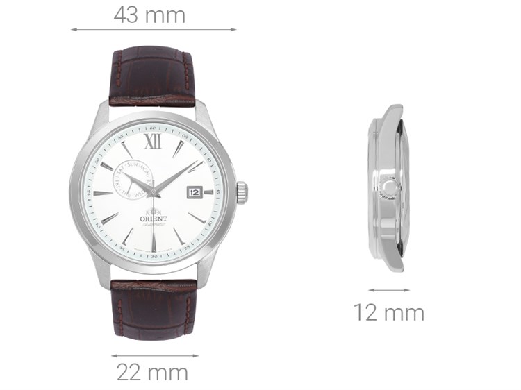 Đồng hồ ORIENT 43 mm Nam FAL00006W0 Màu Nâu