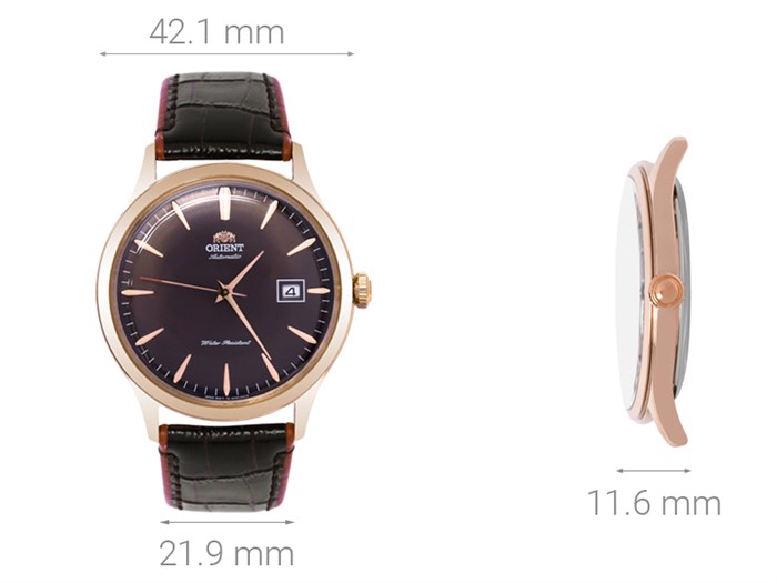 Đồng hồ ORIENT Bambino 42.1 mm Nam FAC08001T0 Màu Nâu