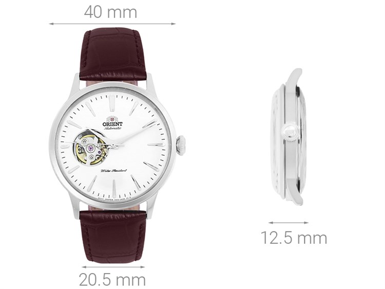 Đồng hồ ORIENT Bambino 40 mm Nam RA-AG0002S10B Màu Nâu