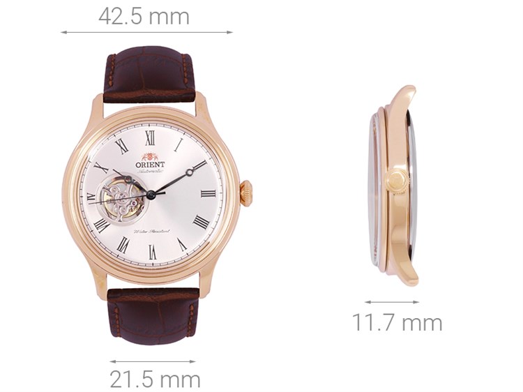 Đồng hồ ORIENT Bambino 42.5 mm Nam FAG00001S0 Màu Nâu