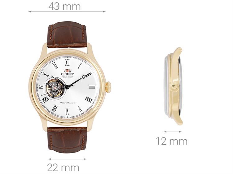 Đồng hồ ORIENT Bambino 43 mm Nam FAG00002W0 Màu Nâu