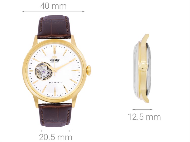 Đồng hồ ORIENT Bambino 40 mm Nam RA-AG0003S10B Màu Nâu