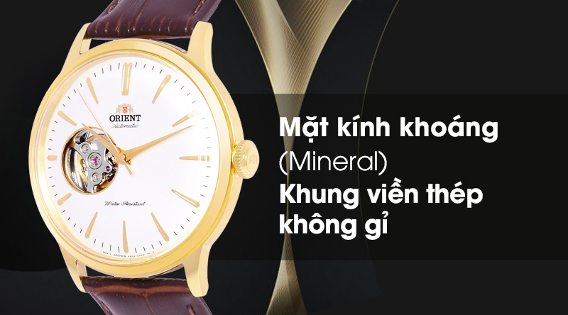 Đồng hồ nam Orient RA-AG0003S10B có mặt kính trong suốt, khung viền cứng cáp Đồng hồ nam Orient RA-AG0003S10B có mặt kính trong suốt, khung viền cứng cáp