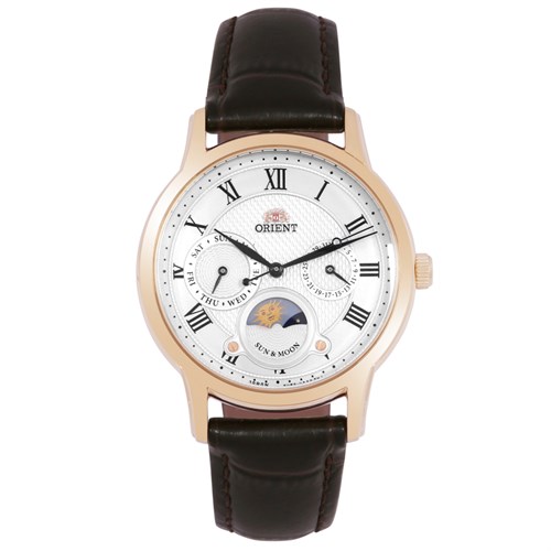 Đồng hồ ORIENT Sun & Moon 33.3 mm Nữ RA-KA0003S00B Màu Nâu