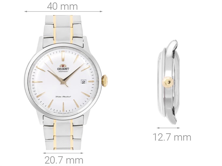 Đồng hồ ORIENT Bambino 40 mm Nam RA-AC0004S10B Màu Bạc
