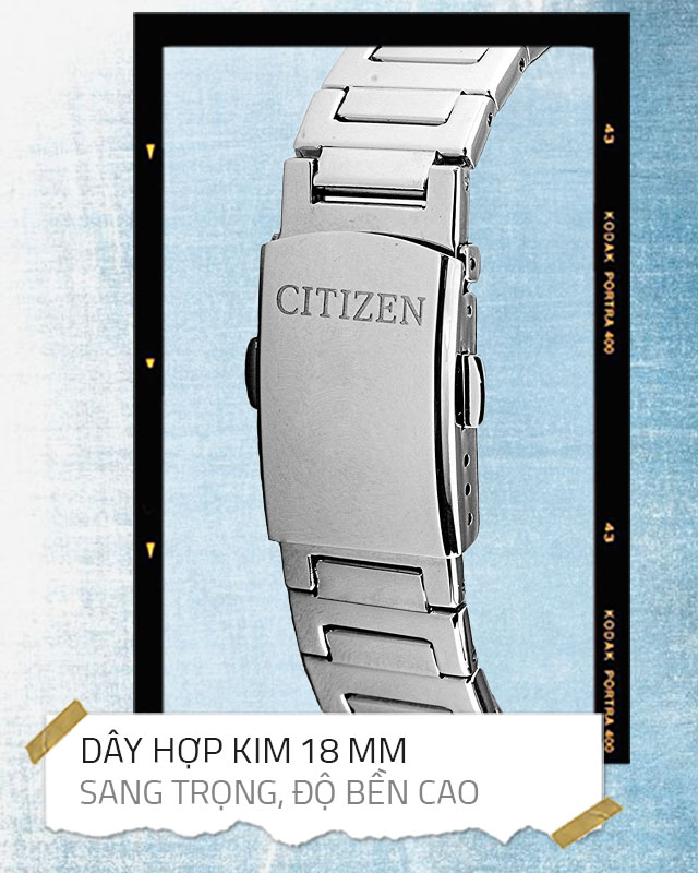 Đồng hồ nữ Citizen EQ9060-53A sở hữu dây đeo bền bỉ, chống ăn mòn Đồng hồ nữ Citizen EQ9060-53A sở hữu dây đeo bền bỉ, chống ăn mòn