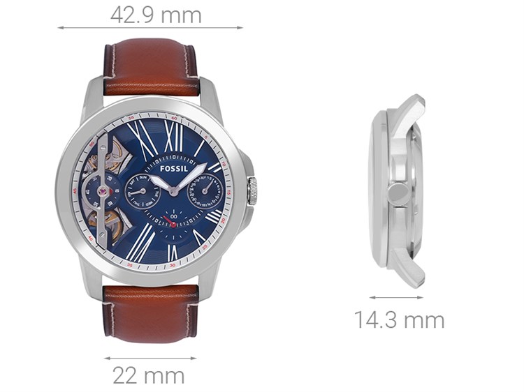 Đồng hồ FOSSIL Carlie 42.9 mm Nam ME1161 Màu Nâu