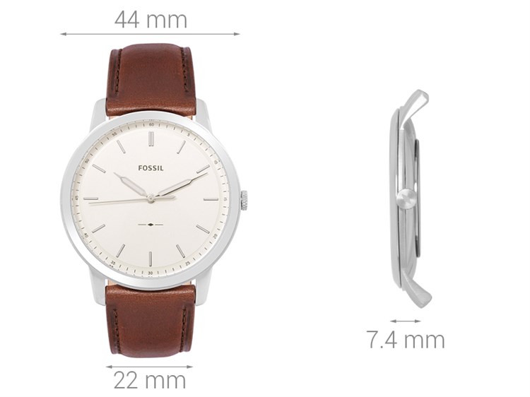 Đồng hồ FOSSIL Carlie 44 mm Nam FS5439 Màu Nâu
