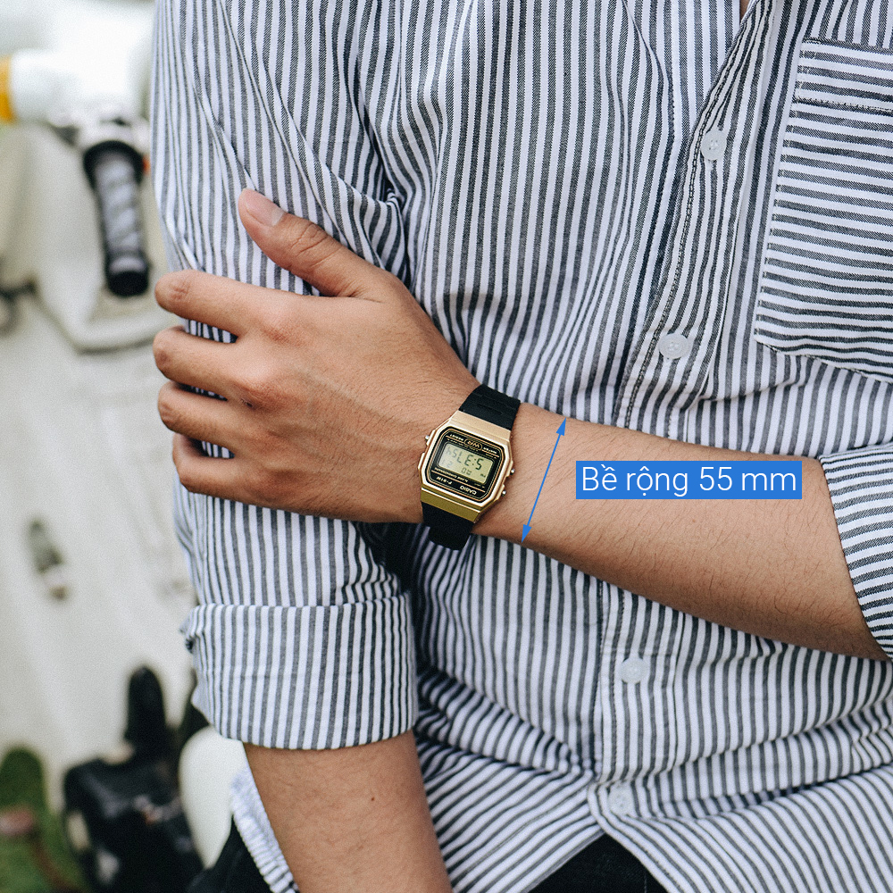 Đồng hồ CASIO 33 mm Nam F-91WM-9ADF