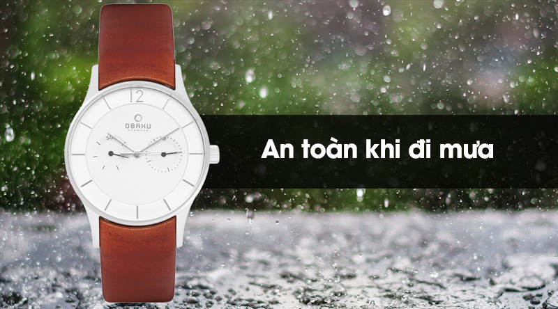 Đồng hồ nam Obaku V175GMCIRN có hệ số chống nước 3 ATM