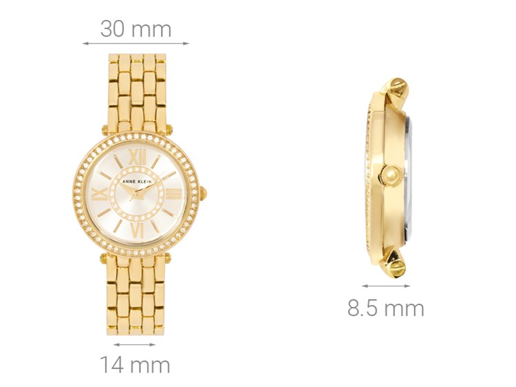 Đồng hồ ANNE KLEIN 30 mm Nữ AK/2966SVRG Màu Vàng