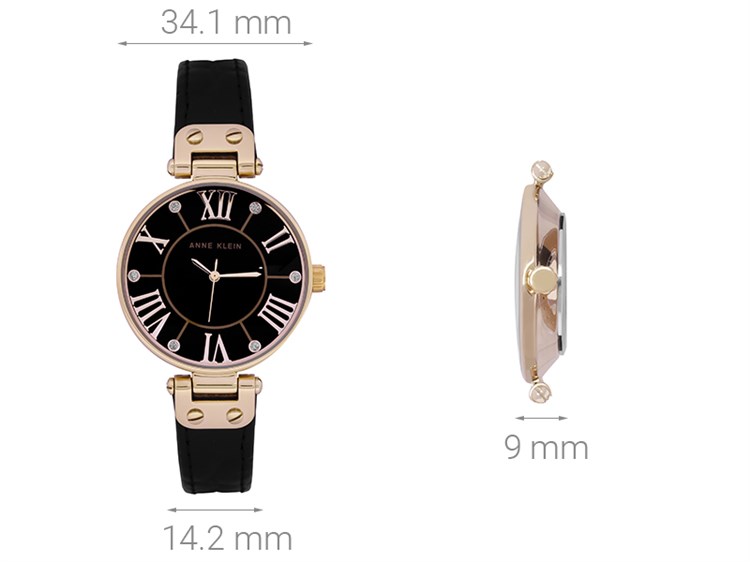 Đồng hồ ANNE KLEIN 34.1 mm Nữ AK/1396BMBK Màu Đen