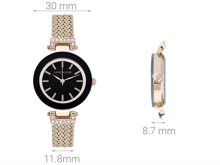Đồng hồ ANNE KLEIN 30 mm Nữ AK/1906BKGB Màu Vàng
