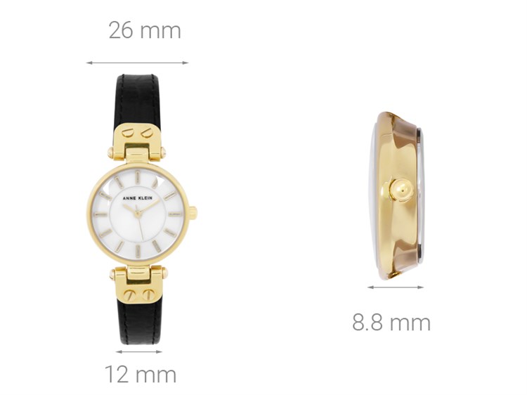 Đồng hồ ANNE KLEIN 26 mm Nữ AK/1950MPBK Màu Đen