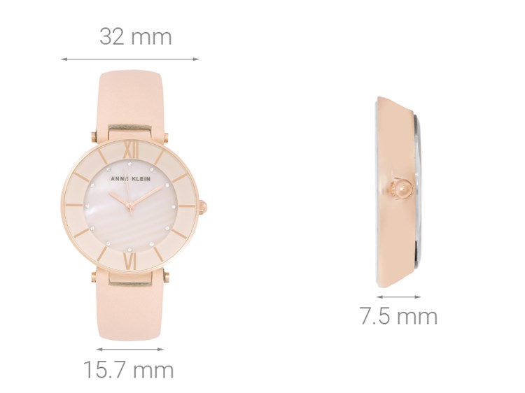 Đồng hồ ANNE KLEIN 32 mm Nữ AK/3272RGLP Màu Hồng