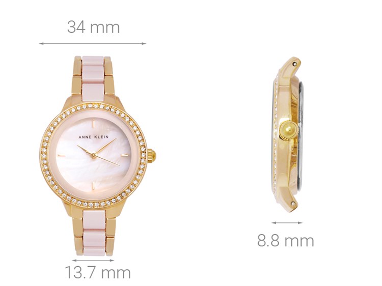 Đồng hồ Nữ Anne Klein AK/1418RGTP Màu Vàng Hồng