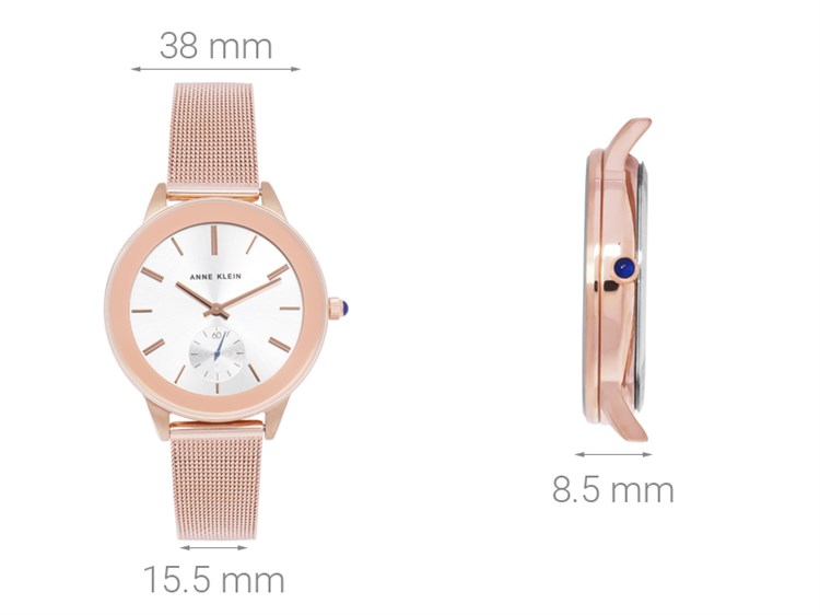 Đồng hồ ANNE KLEIN 38 mm Nữ AK/2982SVRG Màu Vàng Hồng