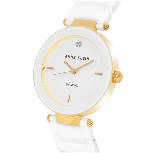Đồng hồ ANNE KLEIN 33 mm Nữ AK/1018RGWT Màu Trắng