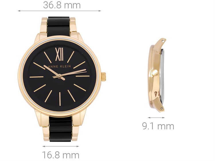 Đồng hồ ANNE KLEIN 36.8 mm Nữ AK/1412BKGB Màu Đen