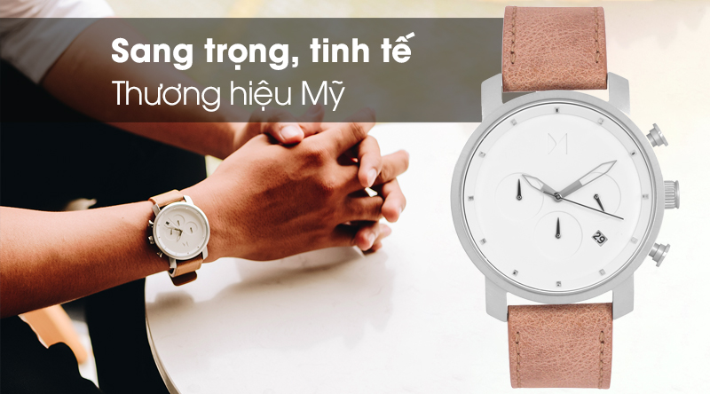 Đồng hồ nam MVMT D-MC02-WT có thiết kế tinh tế