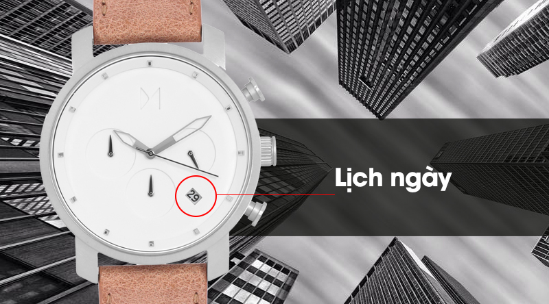 Đồng hồ nam MVMT D-MC02-WT có lịch ngày hữu dụng