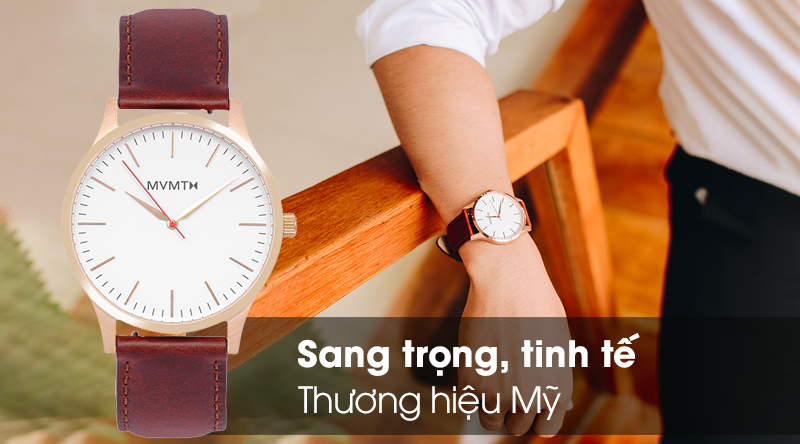 Đồng hồ nam MVMT D-MT01-WBR có thiết kế tinh tế Đồng hồ nam MVMT D-MT01-WBR có thiết kế tinh tế