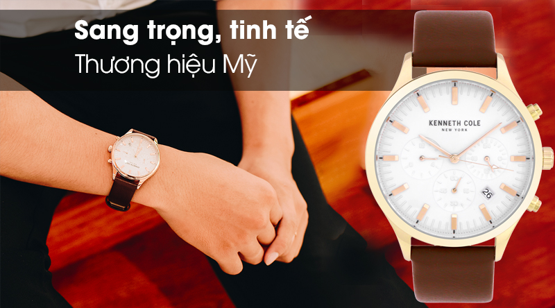 Đồng hồ Nam Kenneth Cole KC50782001 có thiết kế tinh tế và sang trọng